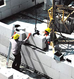 Строительство из пористого бетона